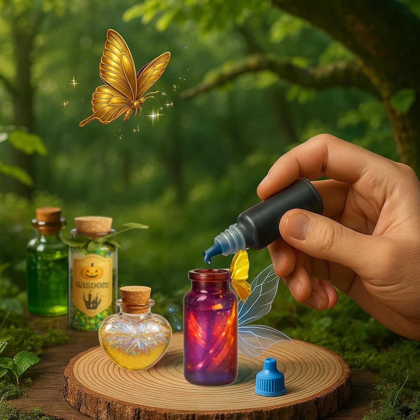 AMIZEY Fairy Potion Kit for Kids with Magic Growing Tree-20 Bottles- Gifts for Girls - 6 7 8 9 10 11 12 Year Old Girl Gifts