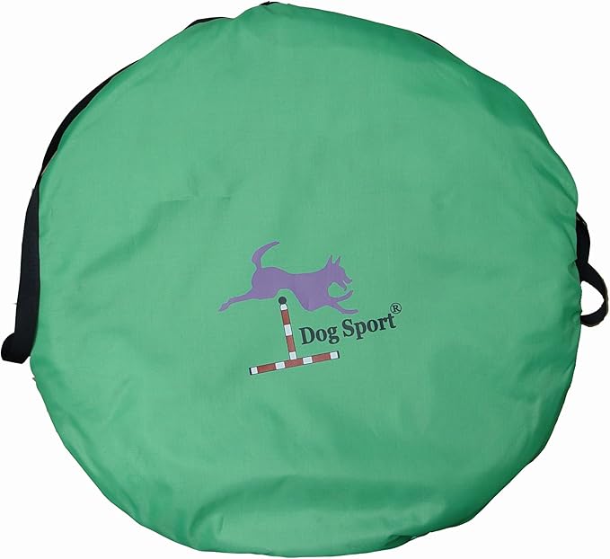 14' Dog Agility Tunnel with Stakes, Multiple Colors Available (Kelly)