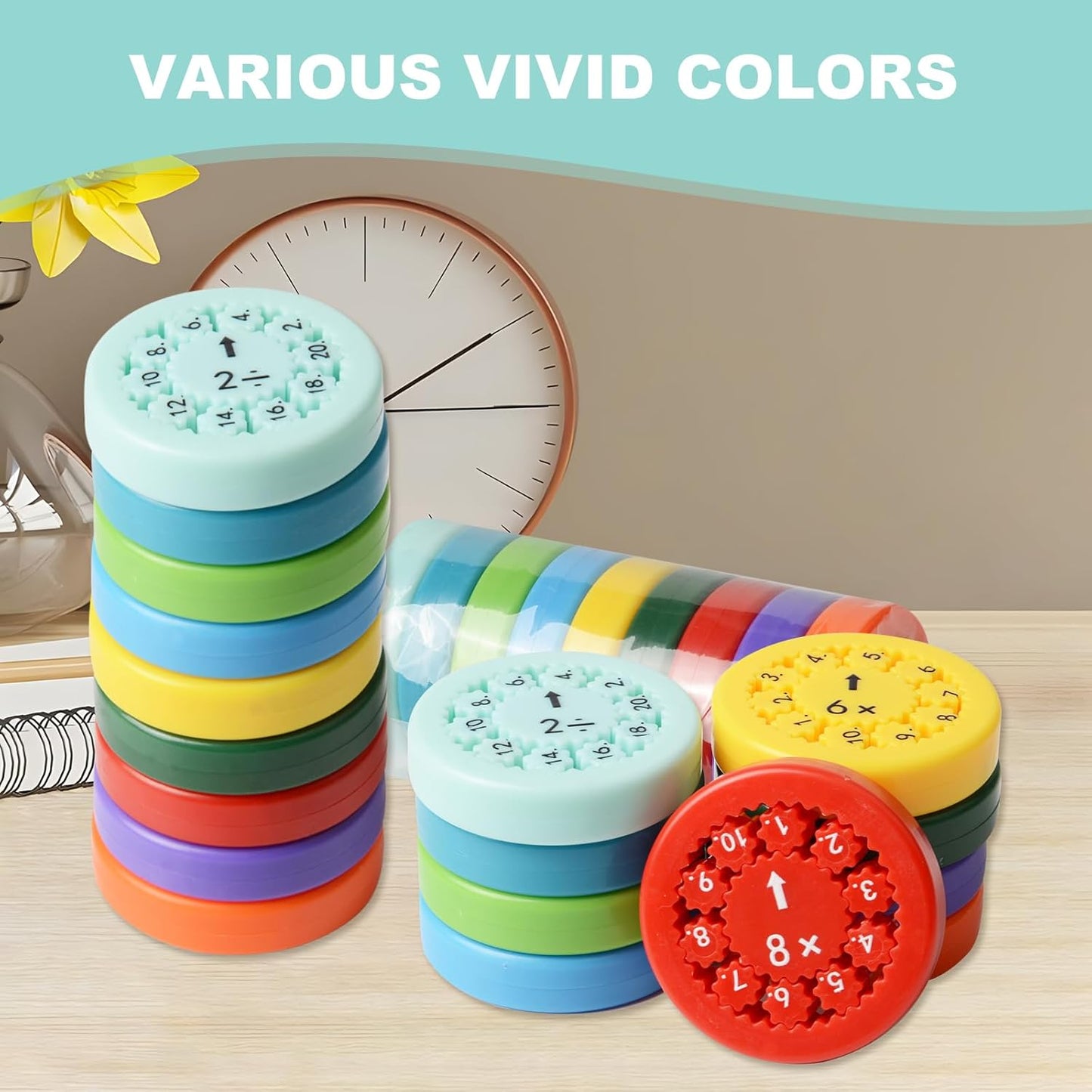 Math Fact Fidget Spinners, Math Facts Fidget Spinners, This is for All The Stimmers - Fidgeters Who are Learning Math, Division and Multiplication on One Fidget (Multiply Or Divide 9pcs)