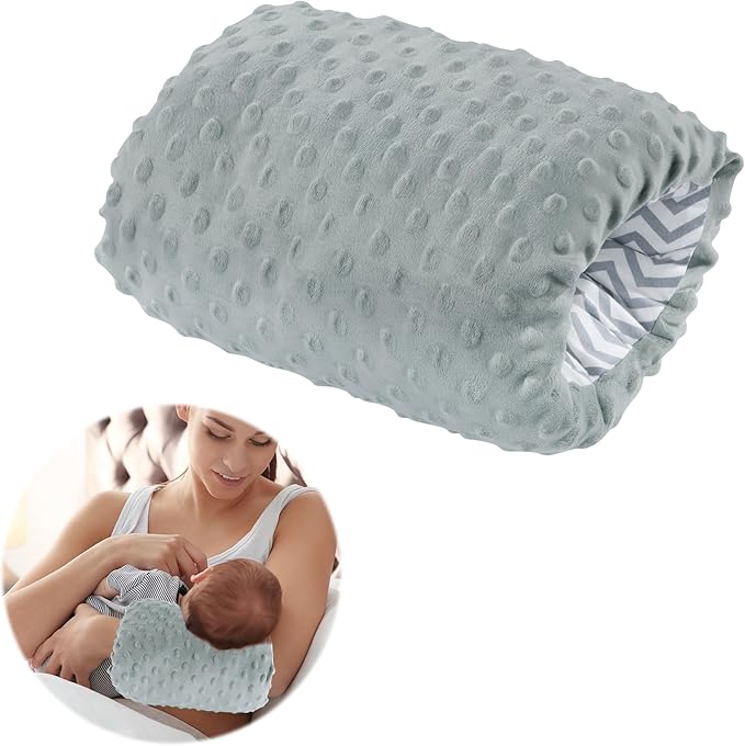 MABOZOO Arm Pillow for Feeding Baby,Flower Print Cozy Cradle Arm Pillow Soft Cotton Bottle Feeding Pillows for Newborn,Double-Sided Available