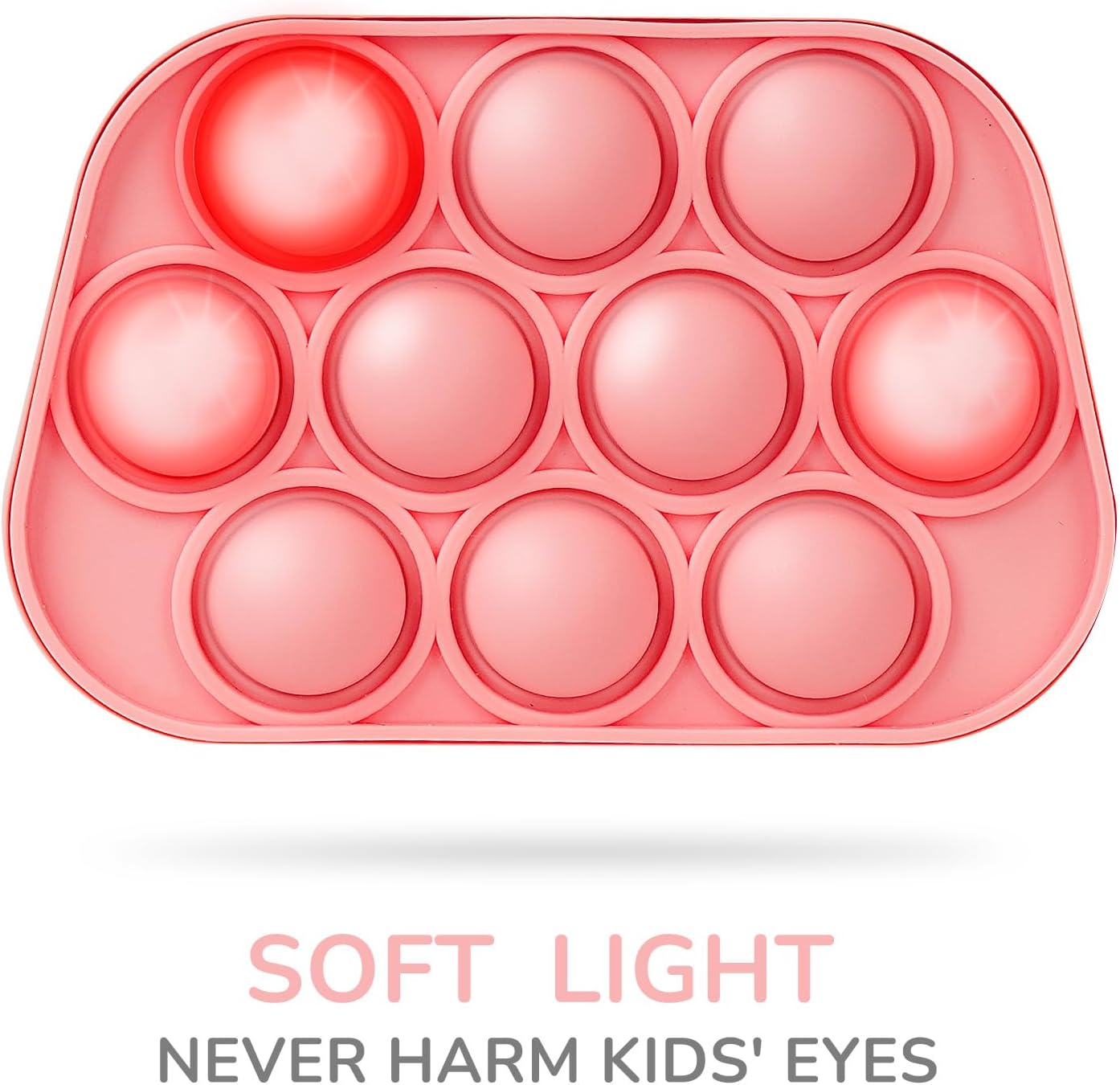 Fast Push Game, Stocking Stuffers for Kids 8-12, Fidget Toys for Kids, Fast Push Bubble Game, Pop Game It Fidget Sensory Toys, Christmas Birthday Gifts for 3-12 Year Old Girls Boys (Pink Rabbit)