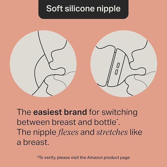 Tommee Tippee Natural Start Bottle and Nipple Bundle, 6 Fiesta Color, Anti-Colic 9 oz BPA Free Baby Bottles, 0+ Months, Slow Flow Breast-Like Nipple, Baby Bottle Nipples, Extra Slow Flow, 10 Pieces