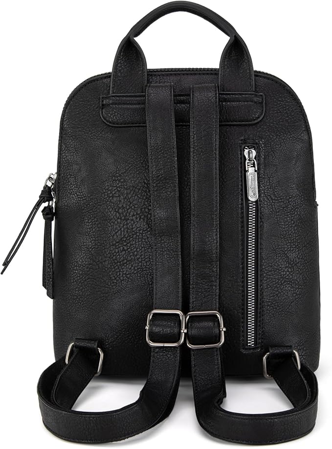 Montana West Wrangler Backpack Purse for Women Medium Ladies Bookbag Travel Daypacks Bags Black Purse
