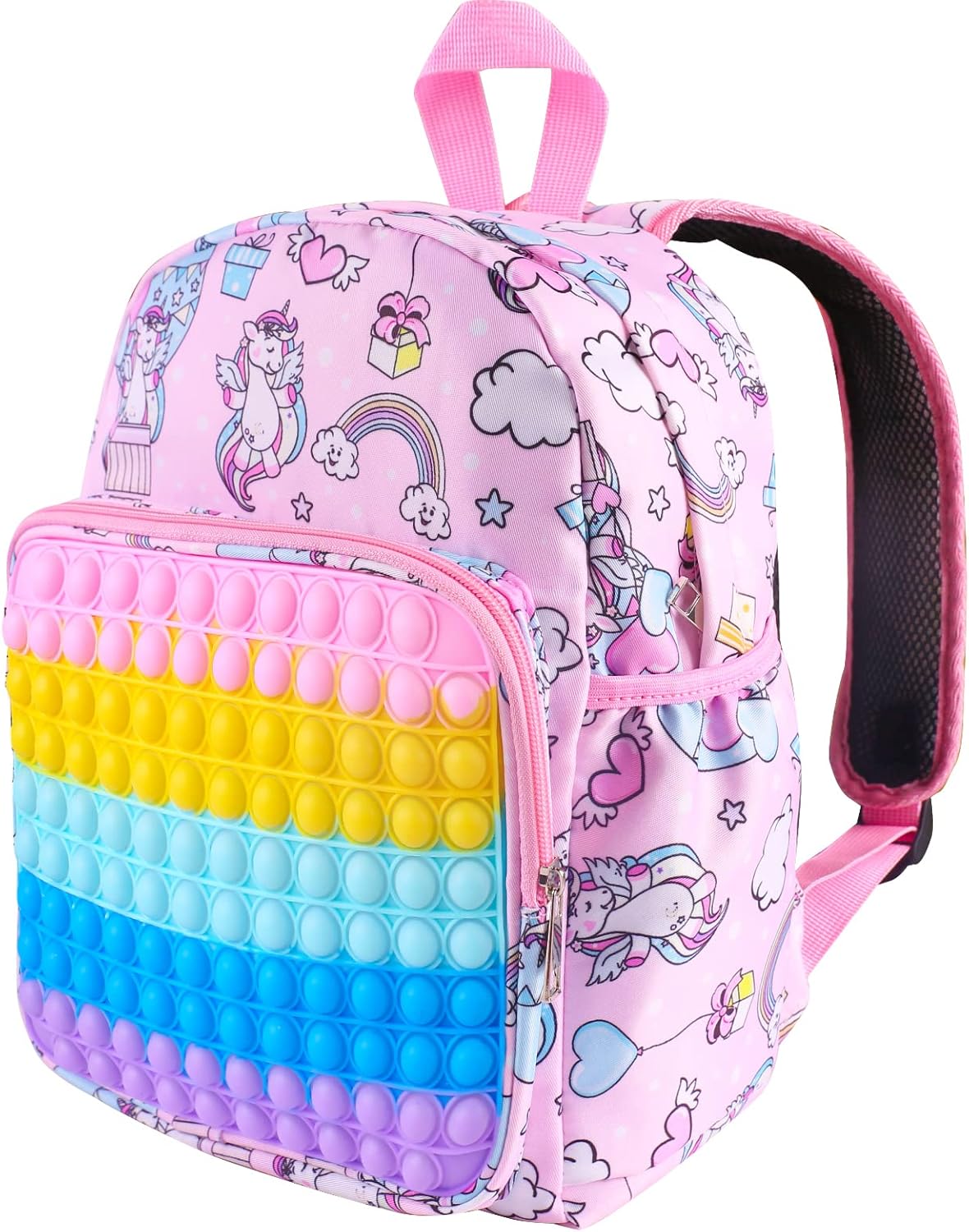 Aucma 2 Pack Pop Purse for Girls Toys Wallet Backpack Crossbody Bag Kid Birthday Valentines Gift 2022 Stocking Stuffers Christmas Xmas Stuff