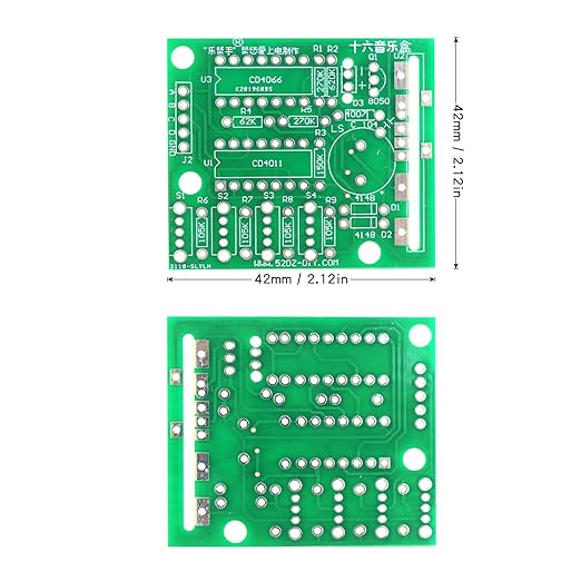 Soldering Practice Kit DIY 16 Sounds Music Box Plug-in Circuit Kit Learn Soldering Kit For DIYers Learning Electronics (0516Y05)