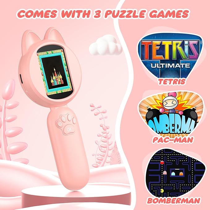 100X Handheld Microscope with 2" LCD Screen, Magnifying Glass for Kids with 8 LED Lights, Christmas Birthday Gifts for Children