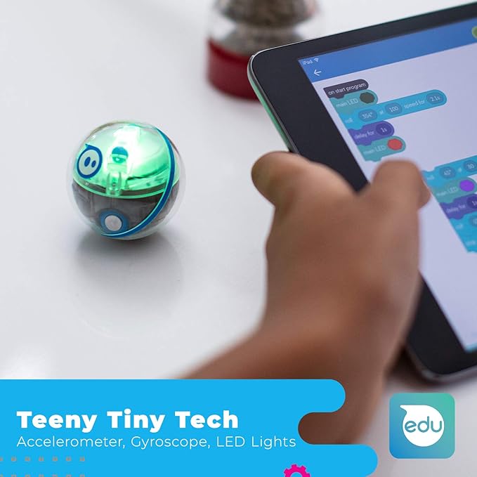 Sphero Mini Activity Kit - App-Enabled Coding Robot - 55 Piece Construction Set & Activity Cards - STEM Educational Toy for Kids - Bluetooth Connectivity - Interactive & Fun Learning for Ages 8+
