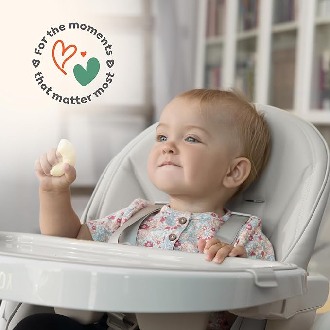 Baby High Chair Adjustable to 7 Different Heights - Foldable High Chairs for Babies and Toddlers - Silla para Comer de Bebe - Black