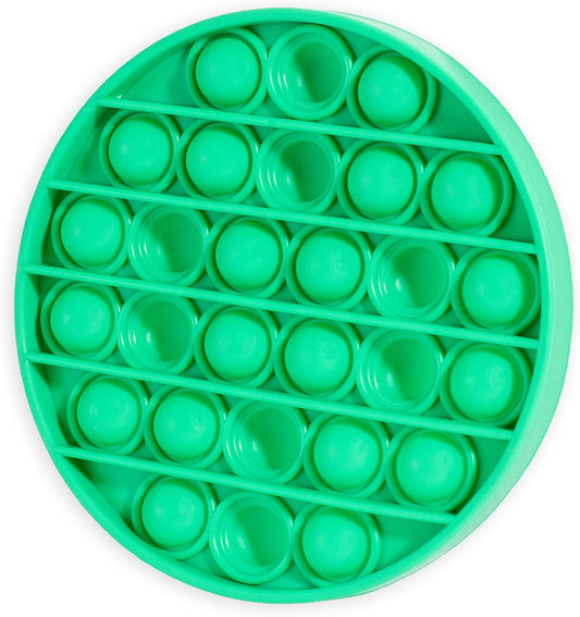 Stages Sensory Builder: Push Pop Bubble Fidget Sensory Toy for Anxiety, Autism, ADD and ADHU, popit Special Needs Stress Reliever: Popit Round, Green