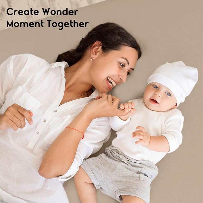 Yoofoss Pack and Play Sheets Fitted, Mini Crib Sheets 2-Pack for Pack N Play Mattress, Stretchy Playard Sheet, Soft and Breathable Brown+Leaf