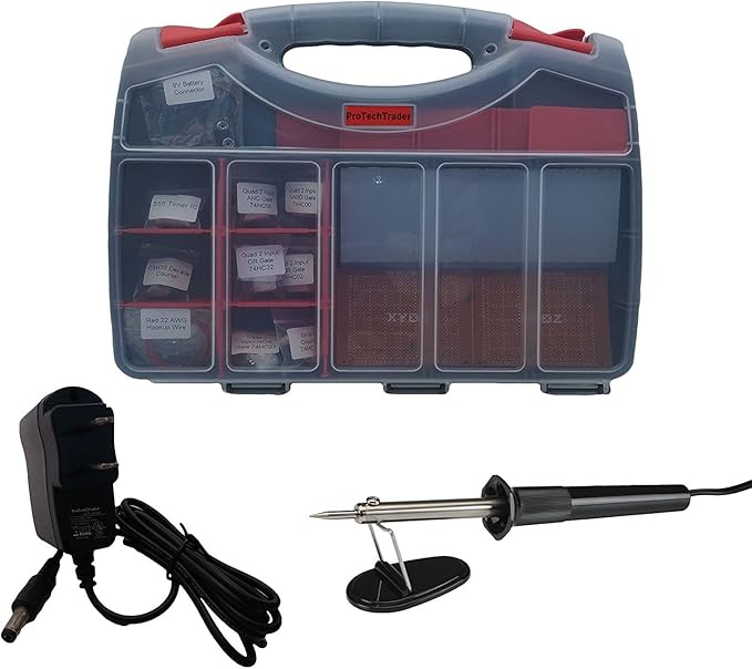 Make: Electronics 2nd Edition Component Pack 2 Deluxe - New Second Ed Kit Follows The Latest Make Electronics (2015) Educational Book by Charles Platt - Beginner Electronic Circuit Learning