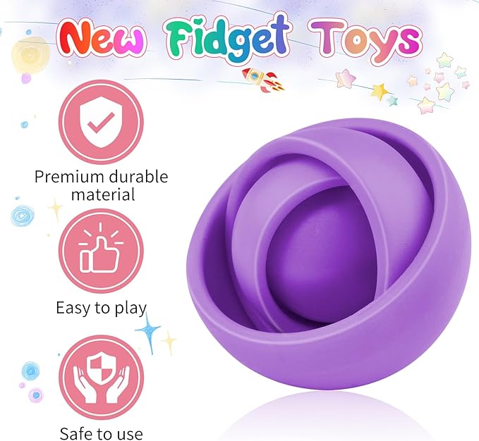 Fidget Toys for Kids, Sensory Toys for Teens, Gifts for Boys Girls ADHD Autism Stress Relief Quiet Finger Tools Classroom