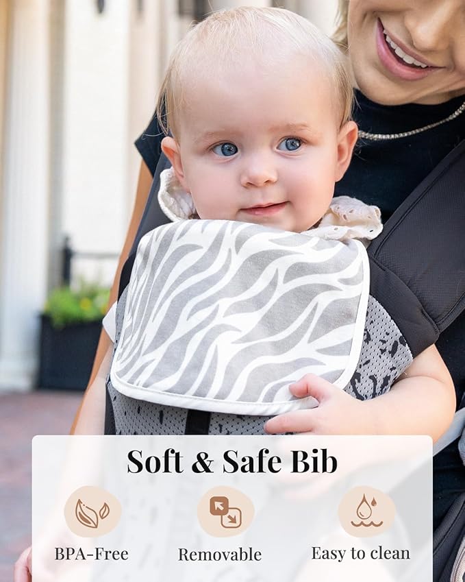 Baby Carrier Pro, MOMTORY Safety-Certified 6-in-1 Ultra Storage Baby Carrier Newborn to Toddler, Front & Back Baby Holder Carrier with Hip Seat, Pure Black