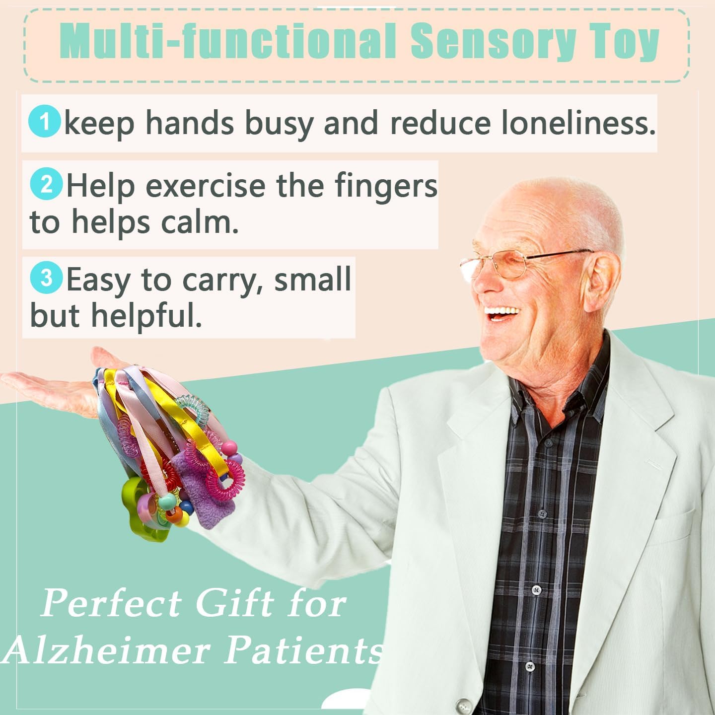 Sensory Fidget Toys for Alzheimer’s and Dementia Anxiety Relief and Cognitive Engagement Toy Fidget Toy