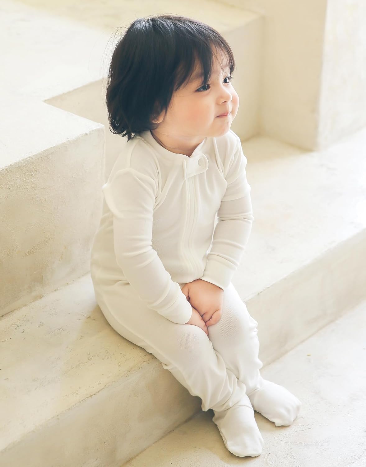 VAENAIT BABY Infant Toddler Boys Girls Footed One-Piece Sleep and Play Premium Modal Pajamas 1-2 Pieces