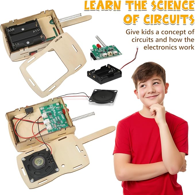 Stem Projects Walkie Talkies Toys for Boys Age 8-12 12-14 Science Kit Building Own DIY Electronics Kit for Kids Science Experiments Kid 9-12 Boy Toys Birthday Gift 8 9 10 11 13 Year Old Teen Girl