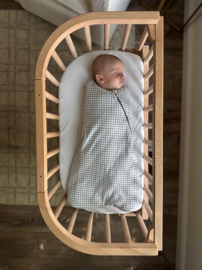 GUNAMUNA Swaddle Wrap for Newborns – Arms In or Out, Easy Diaper Changes with WONDERZiP, Soft Sleep Sack, 2.5 TOG