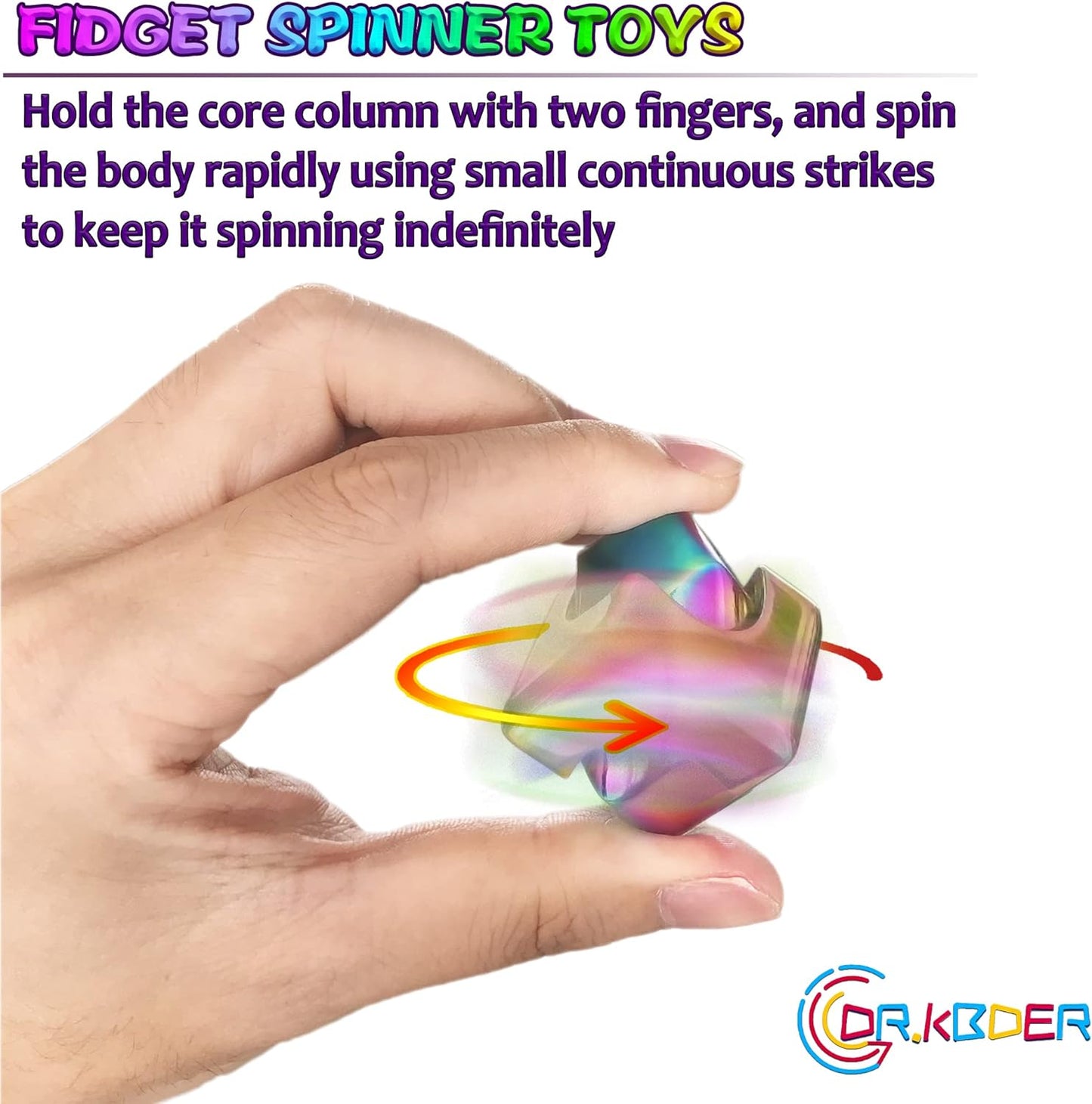 Fidget Spinner Toys Cube Adults, Easter Basket Stuffers for Teens Metal EDC Cool Desk Gadgets Office Toys Small Anxiety Figette Sensory Toy, ADHD Tool Fingears Figet Stress Valentine Gift for Boys