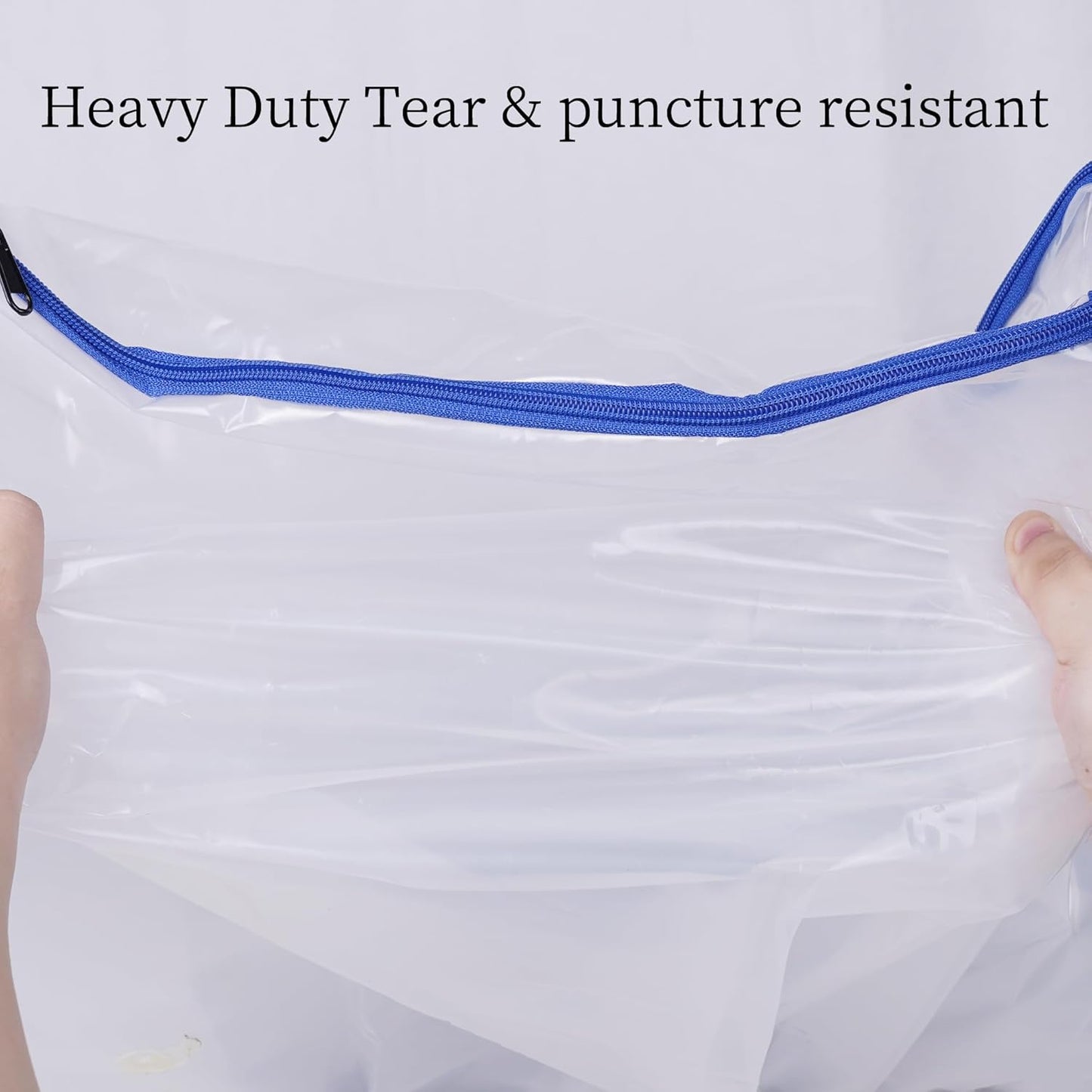 2 Pack Crib Mattress Storage Bags with Zipper -4 Mil Plastic Waterproof Crib Mattress Bags for Moving and Storage