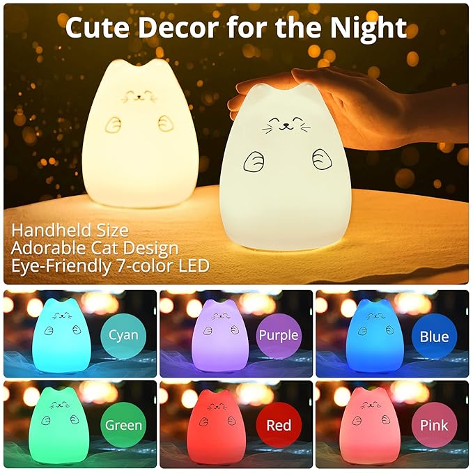 GoLine Night Lights for Kids - Best Christmas & Birthday Gifts for 3-10 Year Old Girls