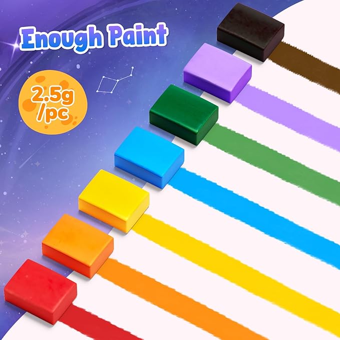 JoyCat Paint with Water Coloring Books, Art & Craft Activity, No Mess Art for Kids Ages 4-8, Craft Kits & Supplies, DIY Creative Activity, Presents for Girls & Boys (Space)