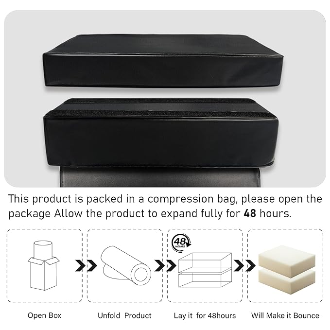 Adjustable Salon Booster Seat PU Leather Booster Seat for Salon Chair High Resilience Foam Barber Booster Seats for Hair Stylist, Beauty Salon Spa Equipment, 14.5"X11"X6.2"