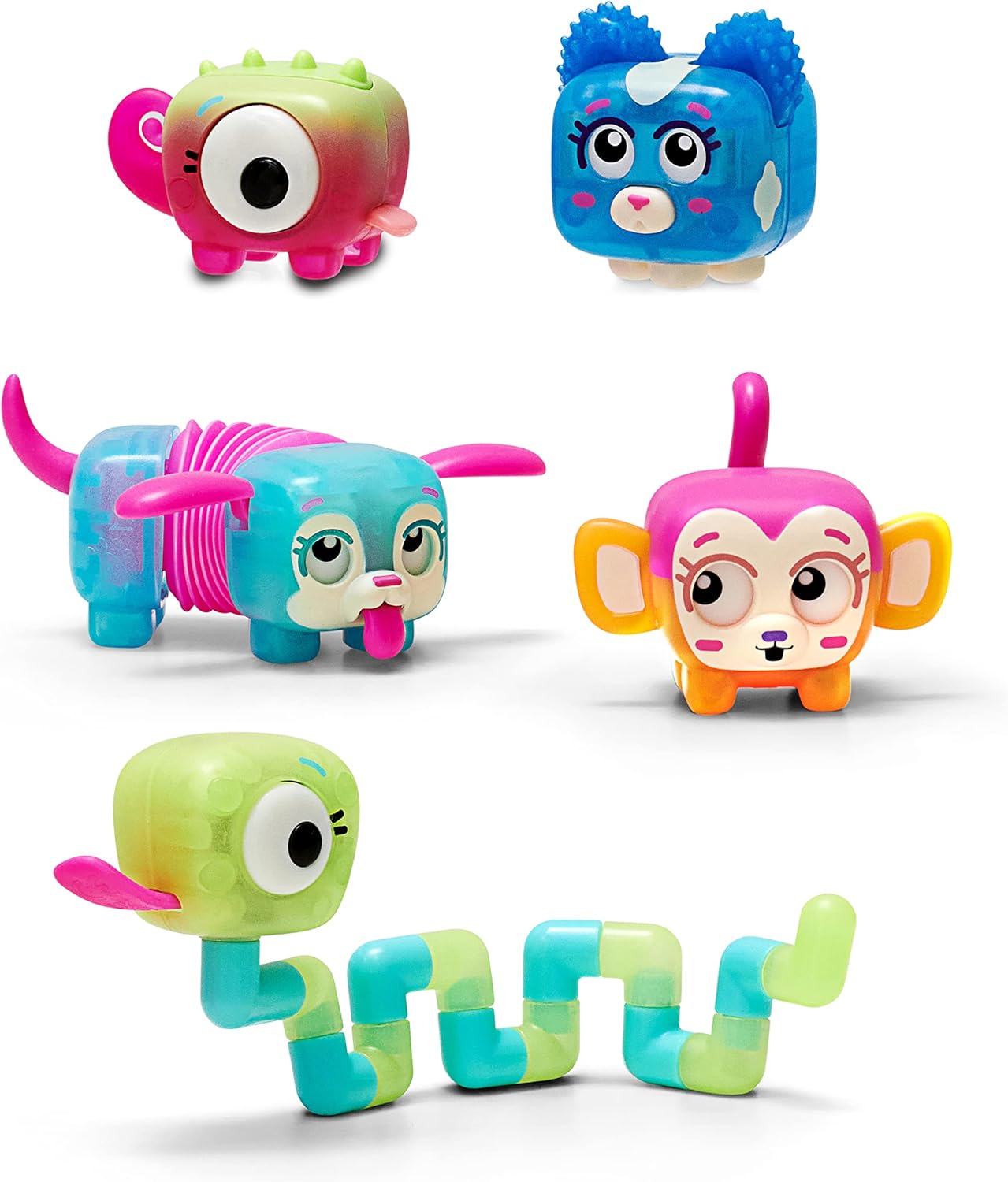 Little Live Pets - Squirkies: 5 Pack | Interactive Toys, Fidget Feature, Click, Flick, Tangle, Pop, 30+ to Collect, Multiple Fidget Points, for Kids Ages 5+.