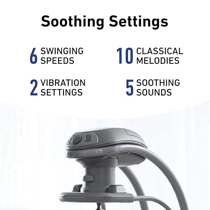 Graco DuetSoothe Swing and Rocker with Removable Swing Seat and 6 Swinging Speeds for Toddler Swing Seat and Swing Chair