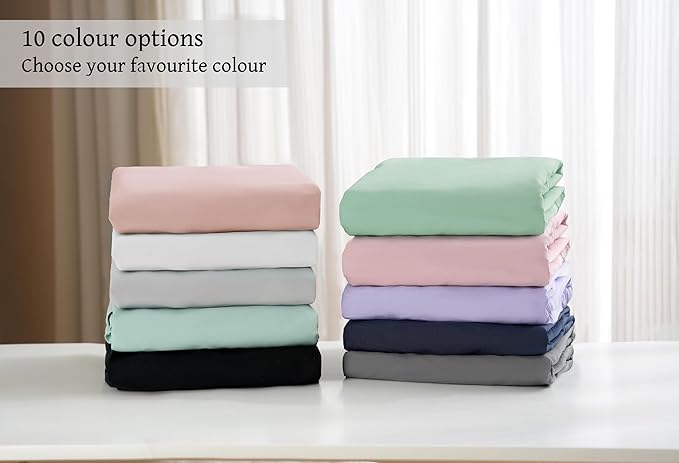 HBHLFZ Crib Sheets for Boys, Girls, 28x52 Inch Fitted Crib Sheet - 8 Inch Deep Pocketed Fixed Sheet - Soft and Comfortable Microfibre - Fits Standard cot and Toddler mattresses, Light Purple