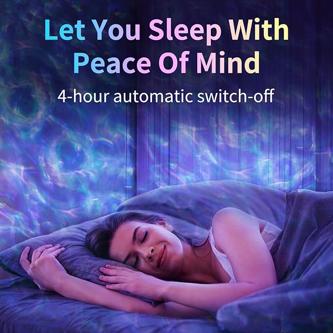 Moredig Galaxy Projector for Bedroom, 12 Colors LED Night Light Projector with Moon, Brightness and Fluctuation Speed Adjustment for Nursery, Parties, Home Decor, Home Theater