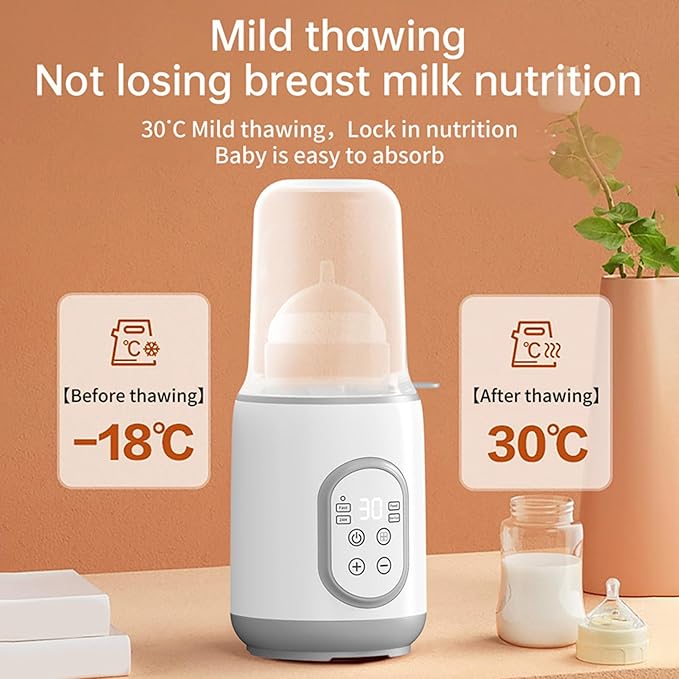 Bottle Warmer Quick Thawing PP Portable Bottle Warmer with Smart Temperature Control for Breastmilk Baby Food