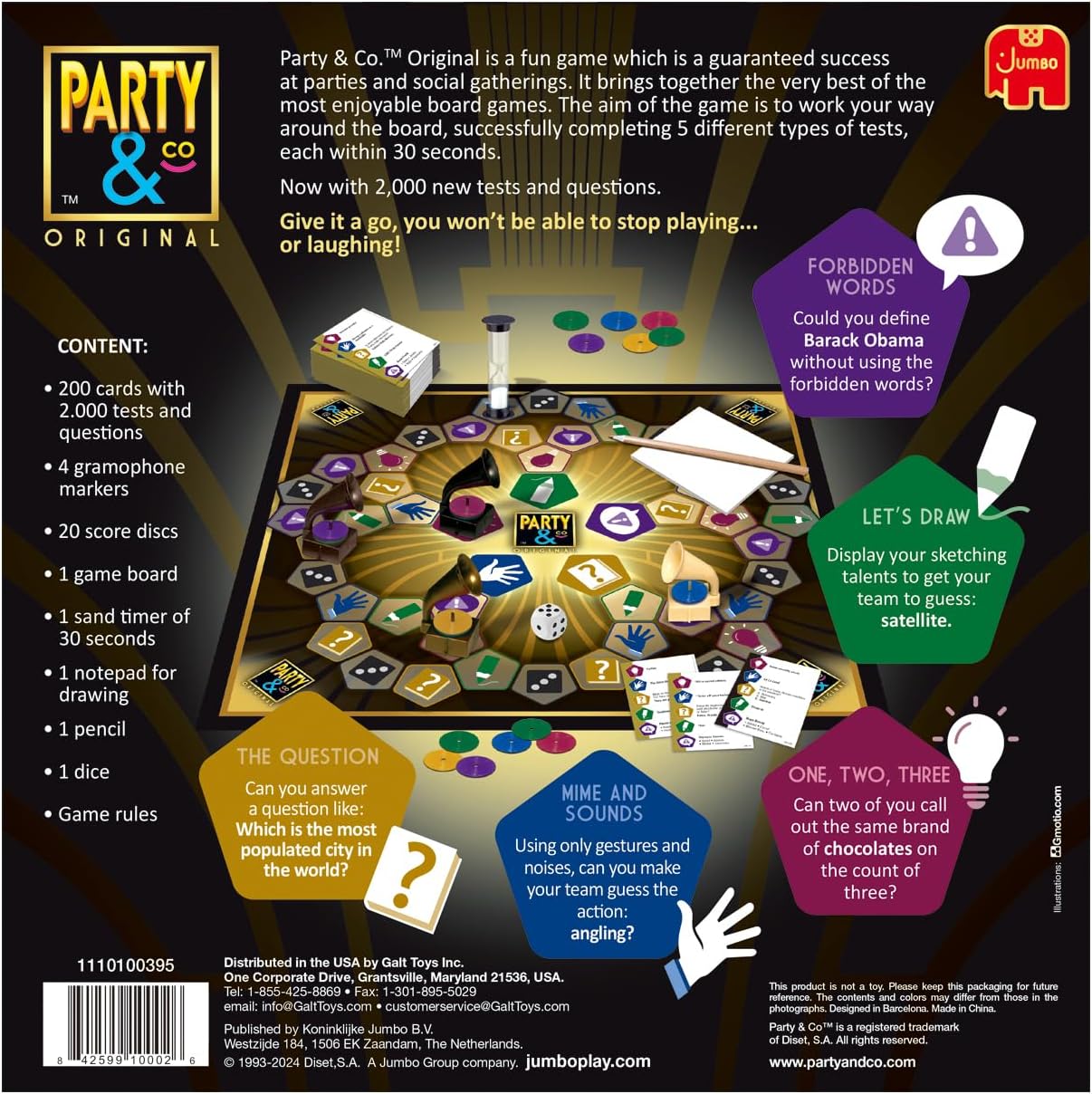 Jumbo Party & Co. Original Board Game - Fun Multi-Challenge Game for 14+ Years, Multiplayer Family Entertainment.