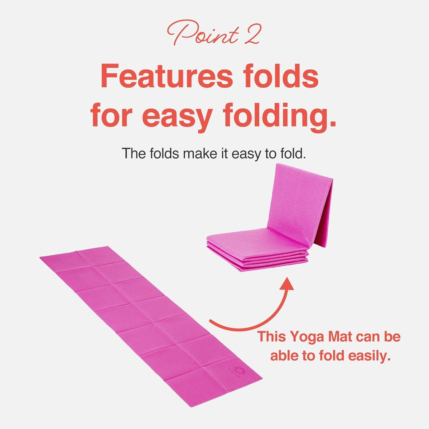 Folding Yoga Travel Pilates Mat Foldable Easy to Carry to Class Beach Park Tear resistant Travel Picnics 4mm Thick 9 Colors