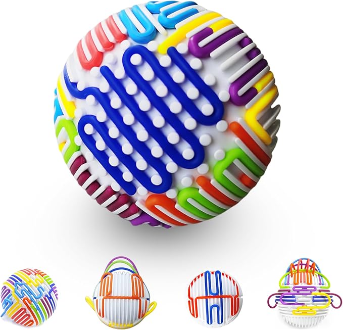 Sensory Toys for Kids with Autism,3D Sensory Ball,Sensory Fidget Toy for Anxiety Relief,Autism Sensory Toys for ADHD, Anxiety, Enhances Concentration and Fine Motor Skills(TB001)