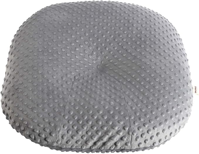 OWLOWLA Newborn Lounger Cover,Minky Removable Slipcover Fits Newborn Lounger for Baby Boy Girl(Gray)