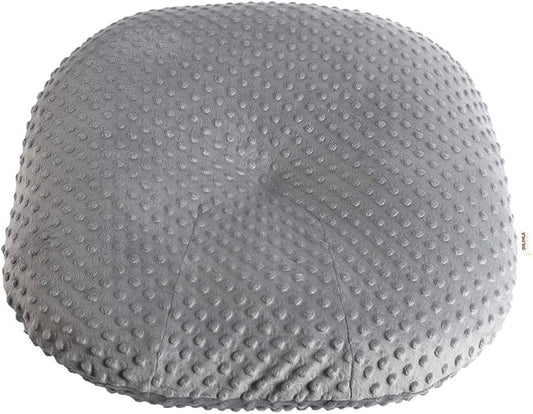 OWLOWLA Newborn Lounger Cover,Minky Removable Slipcover Fits Newborn Lounger for Baby Boy Girl(Gray)