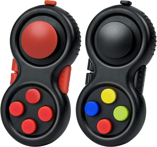 WTYCD Original Fidget Toy Game, Rubberized Classical Controller Fidget Concentration Toy with 8-Fidget Functions and Lanyard - Excellent for Relieving Stress and Anxiety