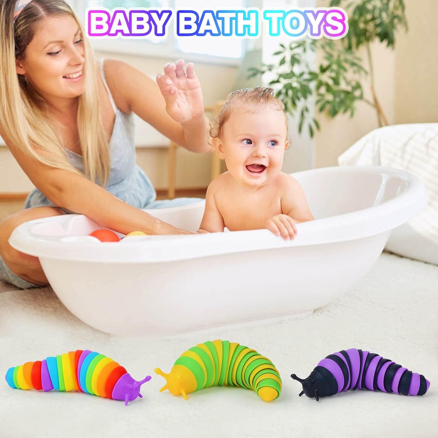 Fidget Toys Slug,Fidget Shark Toys,Shark and Dolphin Sensory Fidget Toy for Kids ,Toddler Sensory Toys,Stress Relief Toy,ADHD & Autism Fidget Toys,Preschool Boy Girl Gifts Idea (3Pcs Slug)