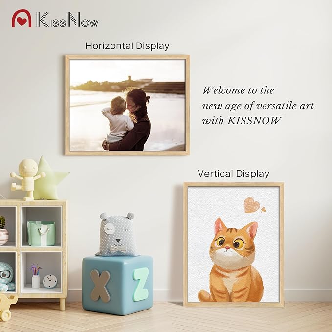 24x30 Poster Frame set of 2, Natural Oak Wood Picture Frame, Wall Hanging