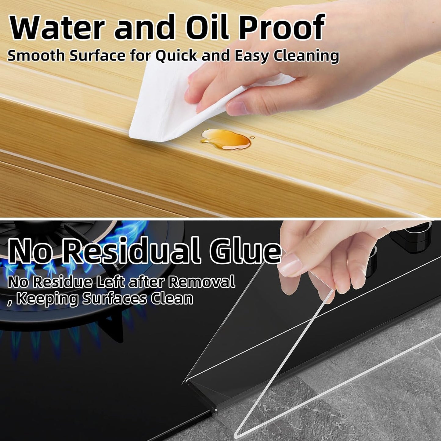 Clear Edge Protector, 0.8in x 9.84FT, Safe Corner Protector, Anti-Sharp Edge Protector, for Furniture, Drawers, Tables, Cabinets