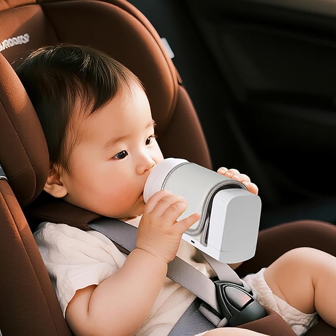 Marhynchus Portable Baby Bottle Warmer Travel Electric Bottle Warmer for Outings Car Feeding Food Heating