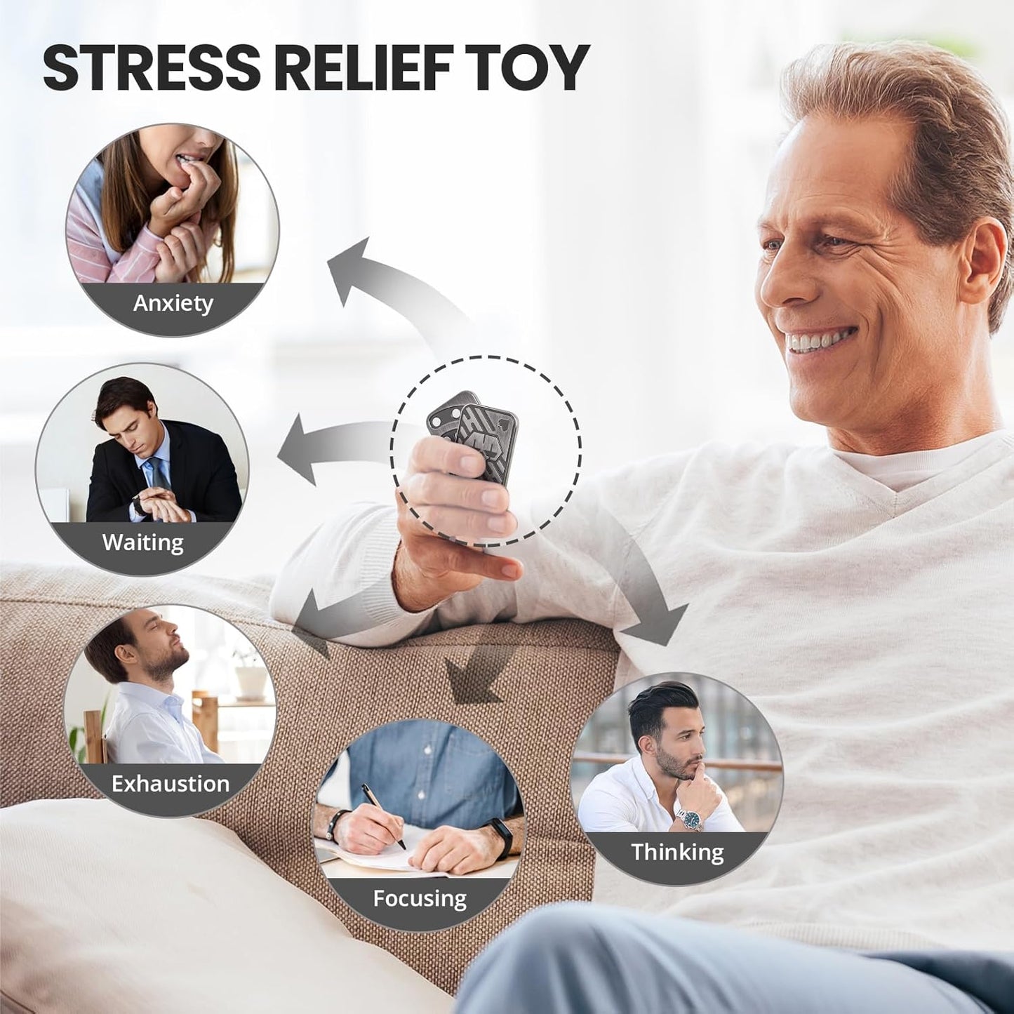 Fidget Slider Toys, Poker Cards Fidget Toy, Sensory Fidget Toys to Relieve Anxiety and Stress, Cool Desk Fidgets Gift for Adults and Teenagers