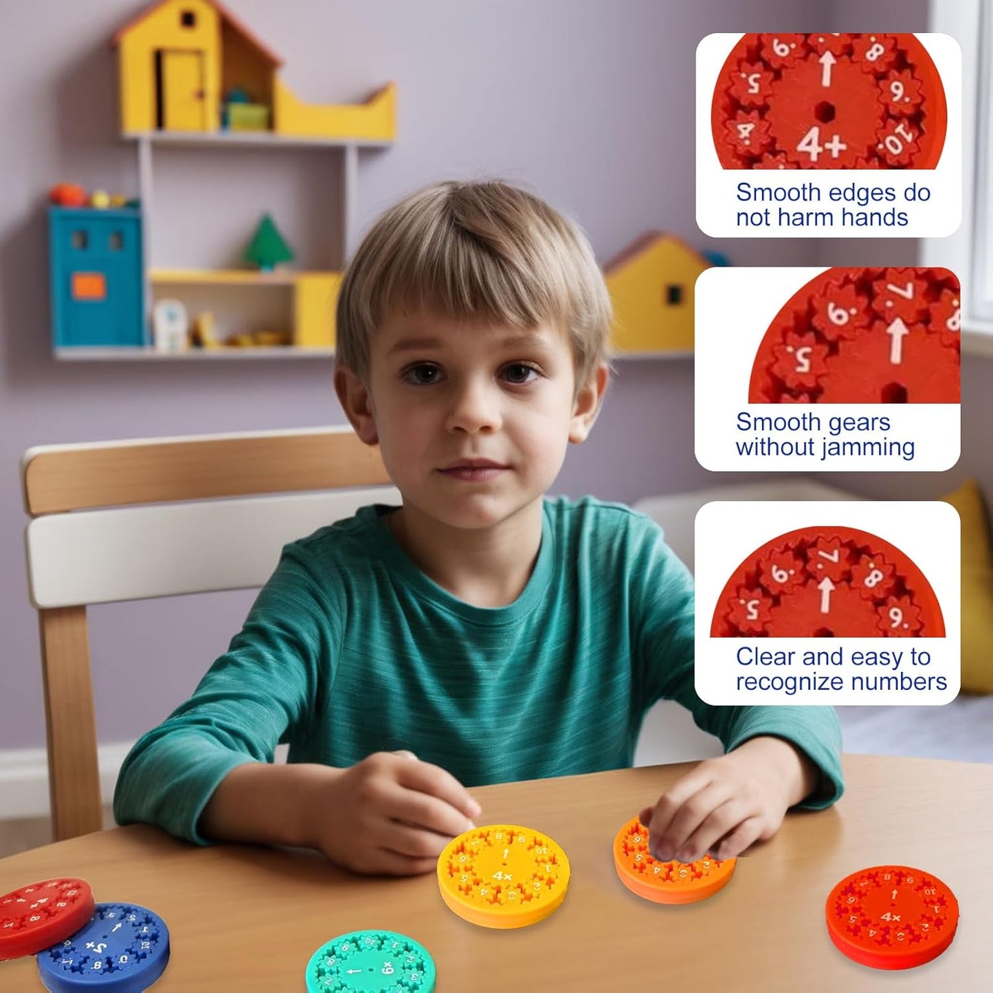 Math Fact Fidget Spinners, Math Facts Fidget Spinners, Number Fidget Toy, Learning & Education Toys for Kids, Counting Toys for Home & School, Learning & Education Fidget Spinners