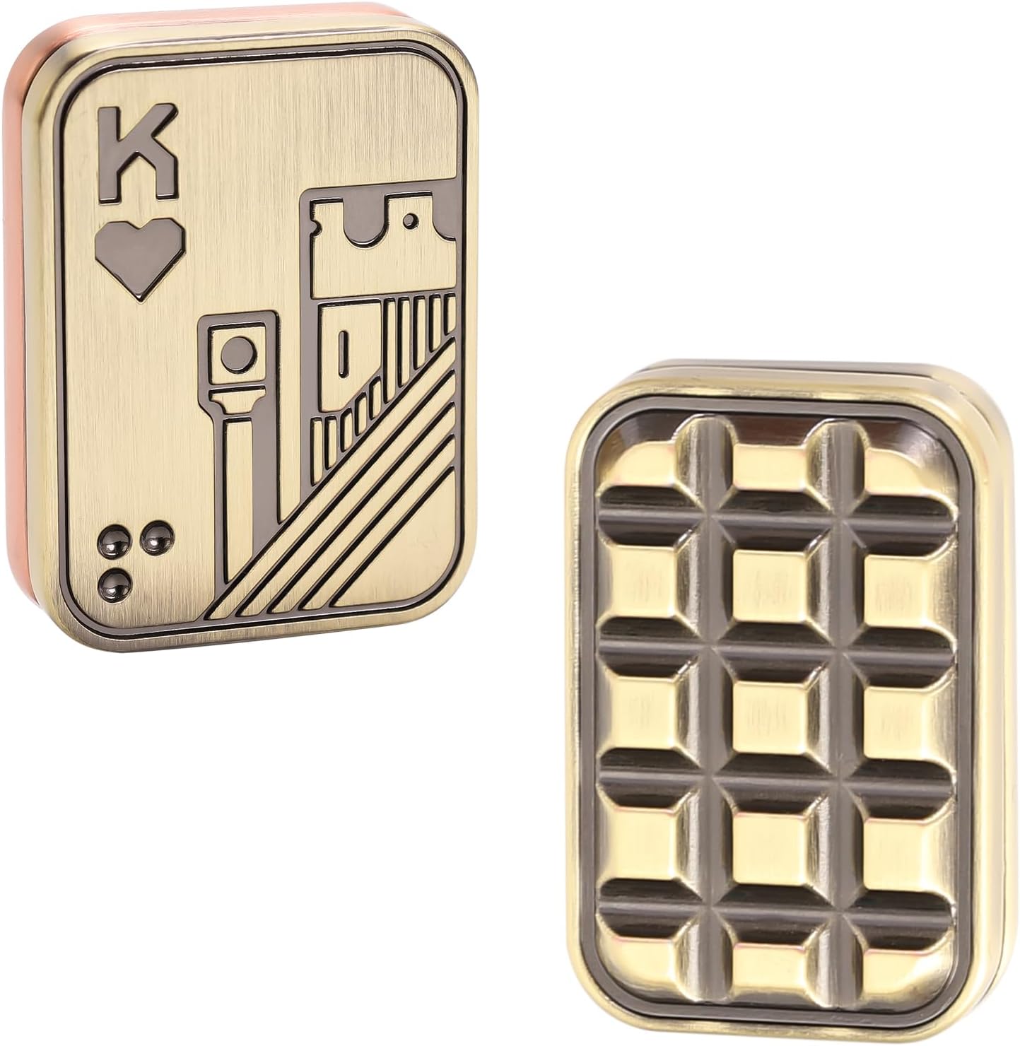 Fidget Toys 2 Pack, Magnetic Metal Fidget Slider Poker Card, EDC Toy for Adults,Relieve Stress Anxiety ADHD