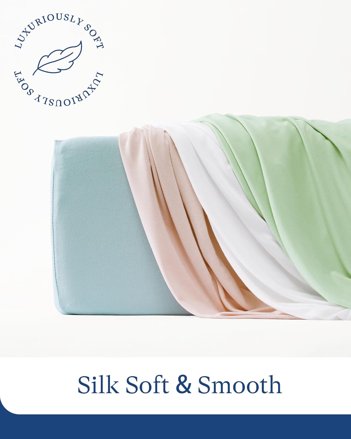 Supersoft Crib Sheets 2-Pack, Premium Bamboo Viscose Stretchy Fitted Crib Sheet, Hypoallergenic Breathable Crib Sheets Boy Girl, Neutral Baby Crib Mattress Sheet, 9'' Extra Deep Pocket