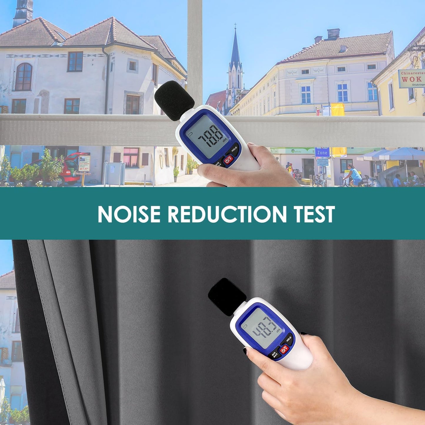 ChrisDowa 100% Blackout Curtains 120 inch Long for Bedroom with Black Liner, 2 Thick Layers Total Blackout Thermal Insulated Grommet Long Window Curtains 2 Panels Set (Grey, 52 x 120 Inch)