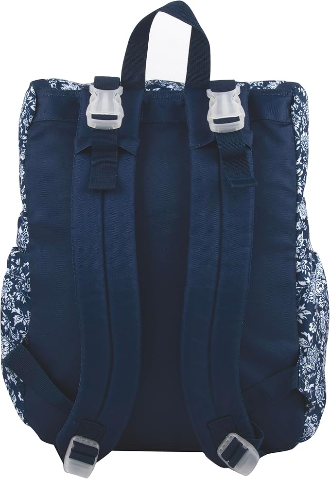 Multi-Function Floral Diaper Backpack and Travel Nappy Baby Bag with Changing Pad and Stroller Straps