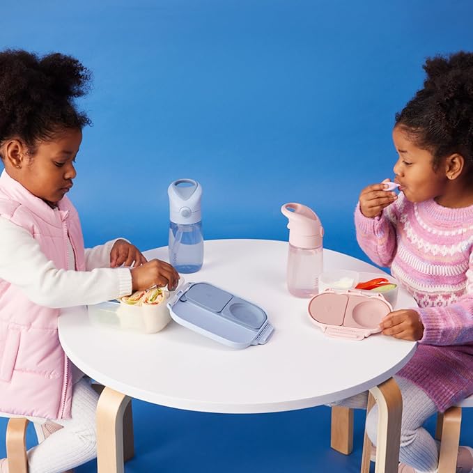 b.box 13 oz Drink Bottle Jnr - Leakproof Water Bottle for Kids & Toddlers, Easy Clean, Dishwasher Safe, BPA Free, Ideal for School, Home & Travel (Blush Crush, 13 oz)