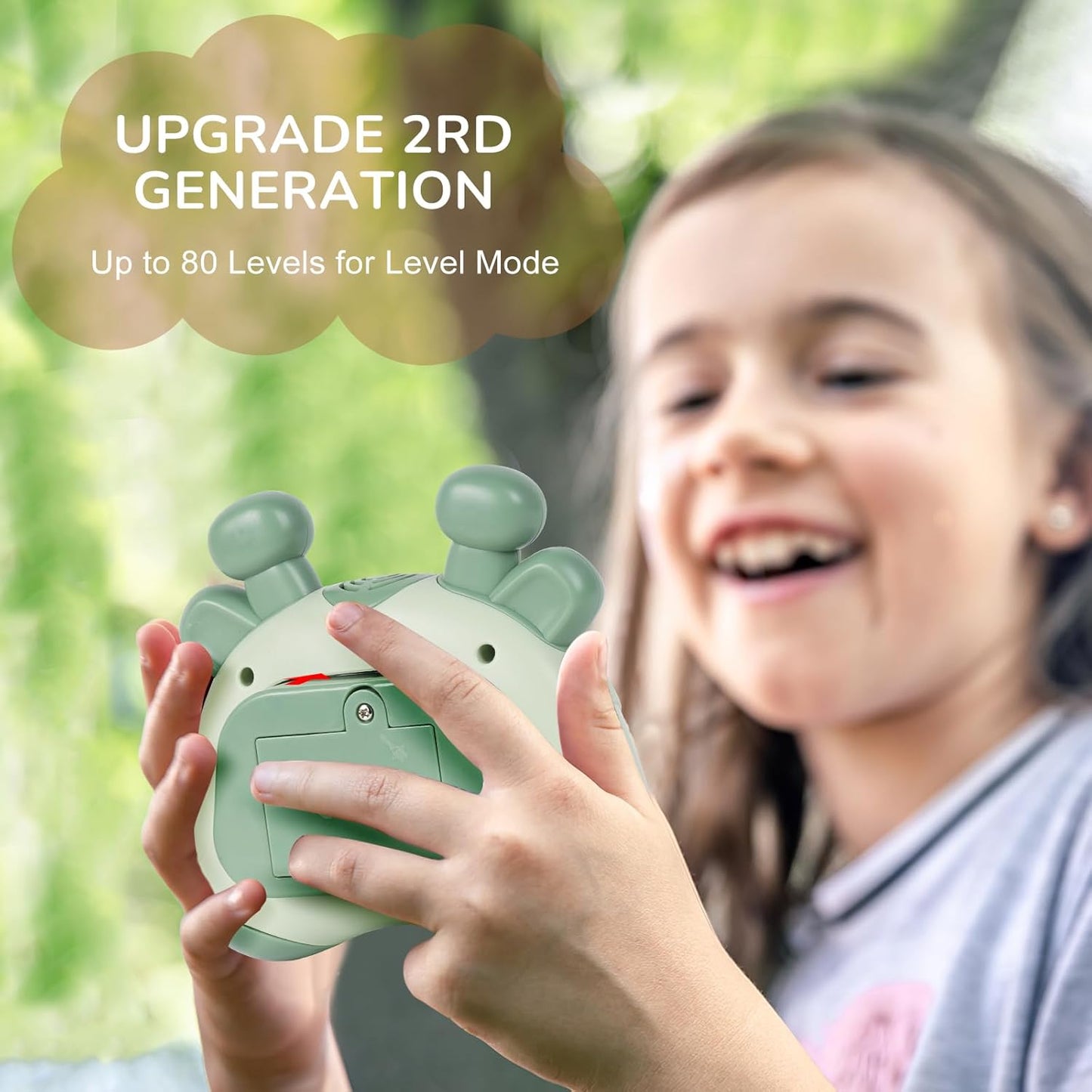 Fast Push Game, Stocking Stuffers for Kids 8-12, Fidget Toys for Kids, Fast Push Bubble Game, Pop Game It Fidget Sensory Toys, Christmas Birthday Gifts for 3-12 Year Old Girls Boys (Green Deer)