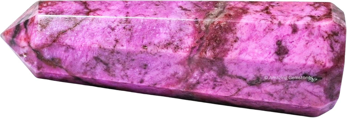 Amazing Gemstone Cobalt Calcite Crystal Towers - Natural Healing Crystal Point Obelisk for Reiki Healing and Crystal Grid (2 Inch to 3 Inch)